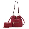 MKF Collection Larissa Vegan Leather Women’s Bucket Hobo Handbag with Wallet by Mia K - 2 of 4