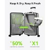 LUGGEX Trunk Medium 26 Inch Trunk Luggage with Spinner Wheels, Deep Capacity, Expandable, Shock Absorbing Wheels, Charcoal Metallic - 4 of 4