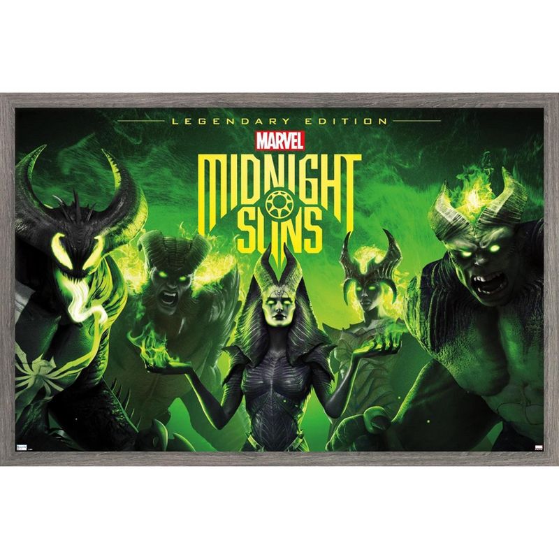 Trends International Marvel Midnight Suns - Legendary Key Art Framed Wall Poster Prints, 1 of 7