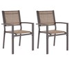 Sonkuki Outdoor Stacking Dining Chairs with breathable textile fabric - 2 of 4