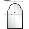 Uttermost Kenitra Black Arch Wall Mirror – 40"x24" Modern Accent - 3 of 4