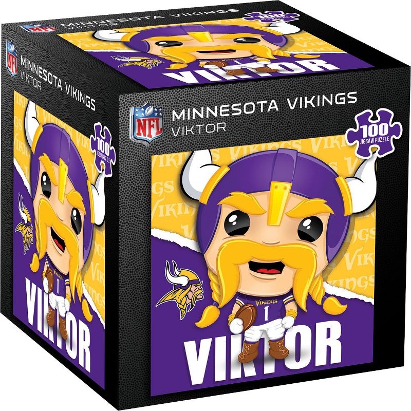 MasterPieces Viktor - Minnesota Vikings Mascot 100 Piece Jigsaw Puzzle, 1 of 6