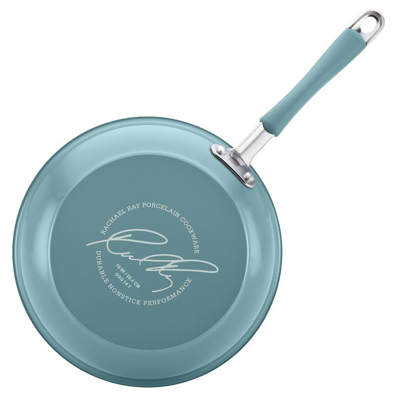 Rachael Ray Cucina Twin Pack Open Skillets - Blue (9.25" and 11"), 3 of 9