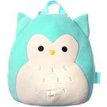 Squishmallows 3D Winston The Owl 14 inch Plush Mini Backpack