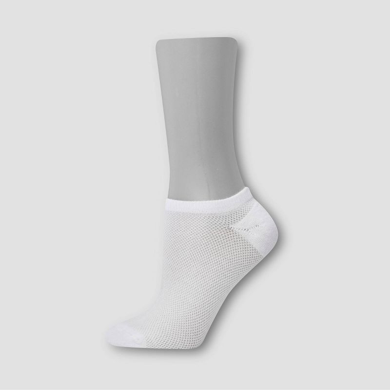 Hanes Girls' 12pk Super No Show Athletic Socks - Colors May Vary, 5 of 6