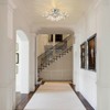 Rennnsan Embrith 21" W 4 - Light Sputnik Crystal Modern Glam Dimmable Semi Flush Mount in Silver - 3 of 4