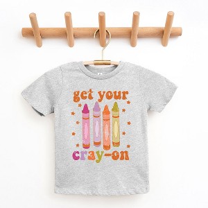 The Juniper Shop Get Your Cray-On Toddler Short Sleeve Tee - 1 of 2