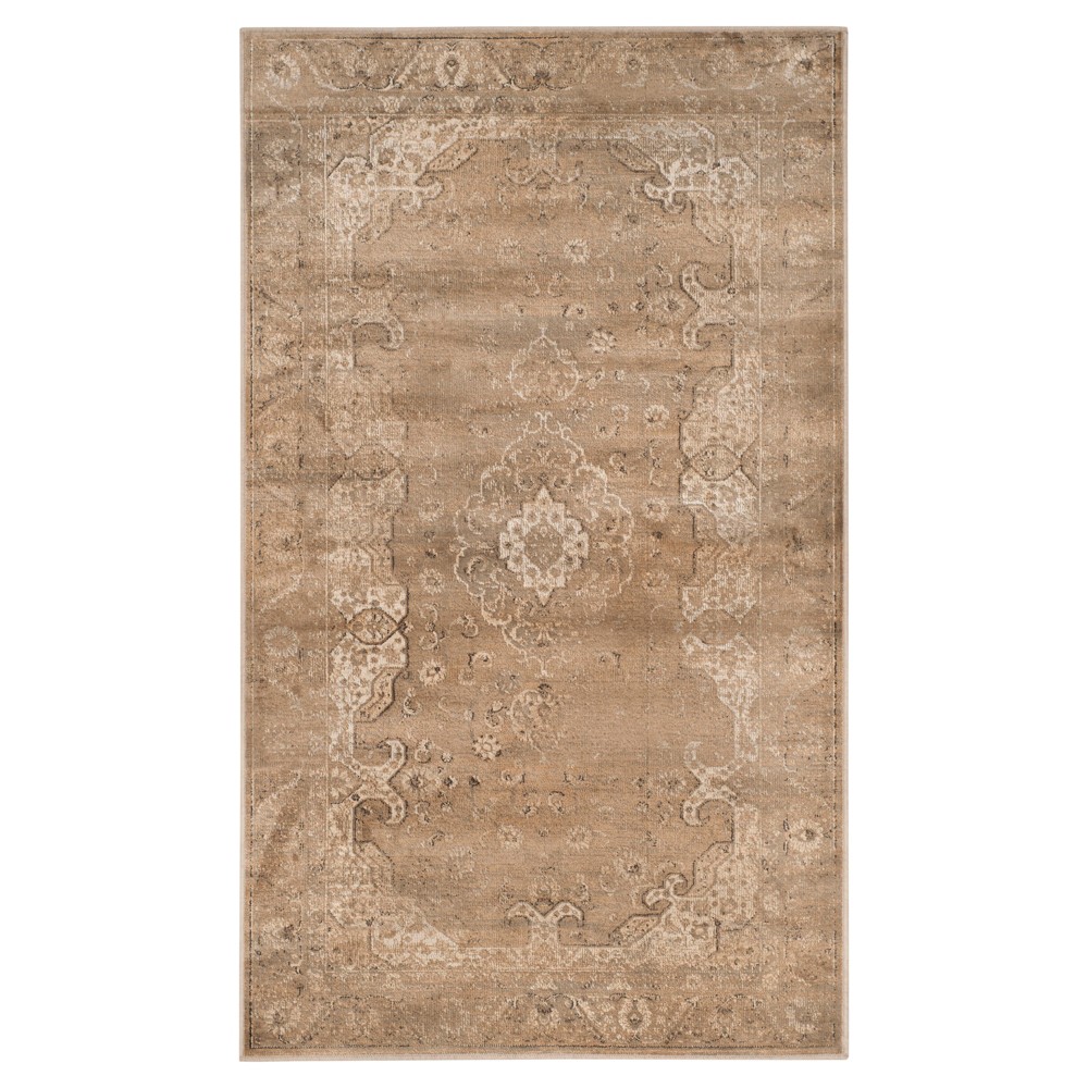 3'3inx5'7in Alessandra Vintage Accent Rug Stone - Safavieh