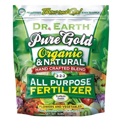 Dr Earth Pure Gold All Purpose Fertilizer - 3lbs