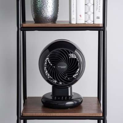 Medium Black Oscillating Pedestal Fan with Three Speed Settings