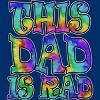 Men's Design By Humans Tye Dye This Dad Is Rad By honeytree Tank Top - 2 of 2