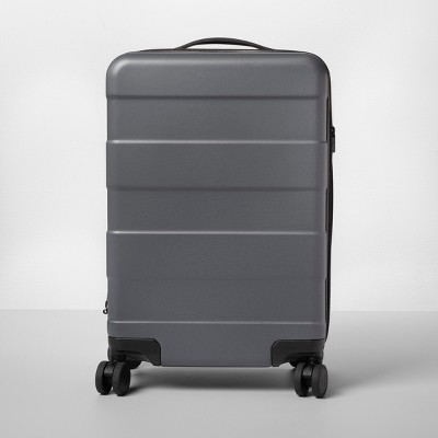 22.5" Hardside Carry On Spinner Suitcase Dark Gray - Made By Design™