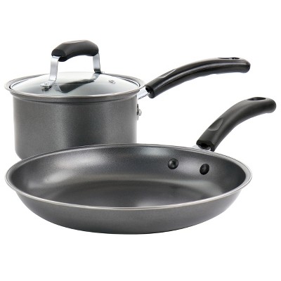 GIBSON EVERYDAY 4.5 qt. Highberry Nonstick Grey Aluminum All