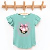 The Juniper Shop Just A Girl Who Loves Soccer Coquette Flutter Sleeve Tee - 2 of 4