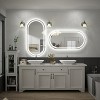 pmir Super Bright 192 LEDs/m LED Lighted Anti-Fog Tempered Glass Irregular Bathroom/Vanity Mirror with ETL & 3-Year Warranty - 4 of 4