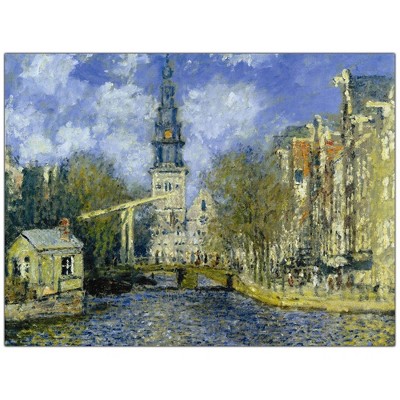 Trademark Fine Art -Claude Monet 'The Zuiderkerk at Amsterdam' Canvas Art