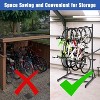 Freestanding Bike Stand for Garage, 5 Bikes Vertical Cycle Storage Stand Heavy Duty Bike Floor Stand with 300 Lbs Capacity - 3 of 4