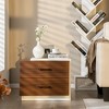 Tangkula 2PCS Nightstand Bedside Side End Table w/ 2 Drawers for Bedroom Living Room - 4 of 4