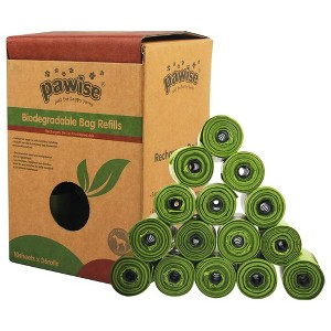 PAWISE Dog Poop Bags, Pet Handle Pickup Bag, 10 sheets/36 rolls - 1 of 4