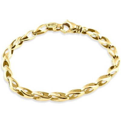 Pompeii3 Men's 14k Gold (19gram) or Platinum (31gram) 5.5mm Link Bracelet 8.25"