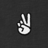 Dalix Peace Sign Embroidered Lightweight Relaxed Jersey Tee Summer Cute Positive Womens - 2 of 4