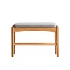 Dexmalle Natural Solid Wood Shoe Bench with High Rebound Sponge Cushion - 4 of 4