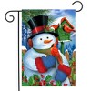 Briarwood Lane Garden Flag 12x18 For Outdoor Snowman and Cardinals Winter For Winter Garden Flag Flags For Outside - 2 of 4