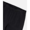 Deux par Deux Girl Organic Cotton Leggings Dusty Pink with Hearts Print - 4 of 4