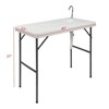 DOMETOUR Folding Portable Fish Fillet & Hunting & Cutting Table with Sink Faucet - 4 of 4