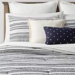 8pc Clipped Jacquard Stripe Comforter Bedding Set - Threshold™