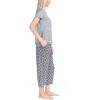 MUK LUKS Women's All Mixed Up 4 Piece Pajama Set - 4 of 4