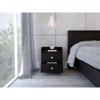 TIRAMISUBEST White Nightstand with Two Drawers, Compact Bedside Storage - 2 of 4