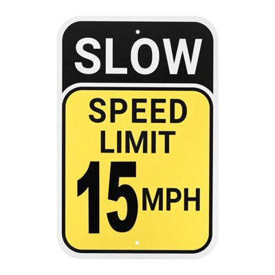 Unique Bargains Aluminum Weather Resistant Waterproof Rust Free Traffic Signs 1 Pc
