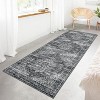 Washable Area Rug for Living Room, Floral Non-Slip Carpet, Low Pile Stain-Resistant Floor Cover for Bedroom or Office - 3 of 4