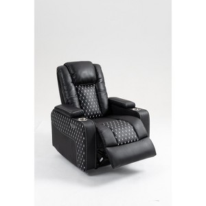 TiramisuBest Vibration Massage Chair Recliner with Heat, Oversized Swivel Rocker Chair, Single Sofa, Teddy Fabric Manual Recliner Cha - 1 of 4
