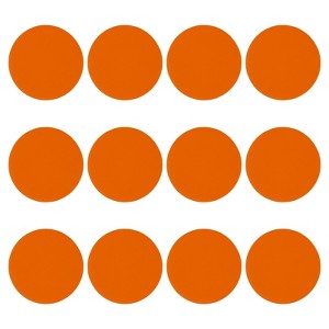 Unique Bargains Self-Adhesive Waterproof PVC Classroom Round Floor Sticker 12 Pcs - 1 of 4