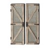 (Set of 2) 15" x 47" Wood and Metal Farmhouse Door Wall Decor Panels - Olivia & May - image 3 of 4