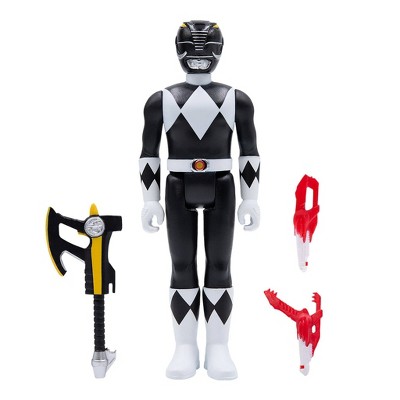 Super7 ReAction Figure: Mighty Morphin Power Rangers - Black Ranger