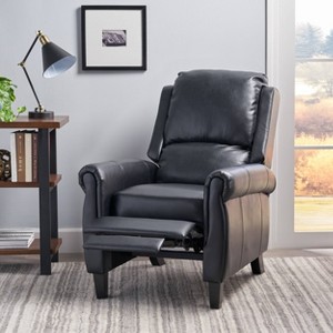 Haddan Faux Leather Recliner Club Chair - Christopher Knight Home - 1 of 4