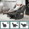 Grungis Recliner Sofa Chair with Side Pocket and Long Foot Rest,Adjustable Sofa with Soft Cushion Seat,Recliner Single Couch for Living Room - 3 of 4