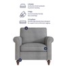 Mjkone Single Sofa Chair for Living Room, Mid Century Modern Couch with Solid Wood Frame and 4 Gourd Shapes Legs for Home/Office/Apartment - 4 of 4
