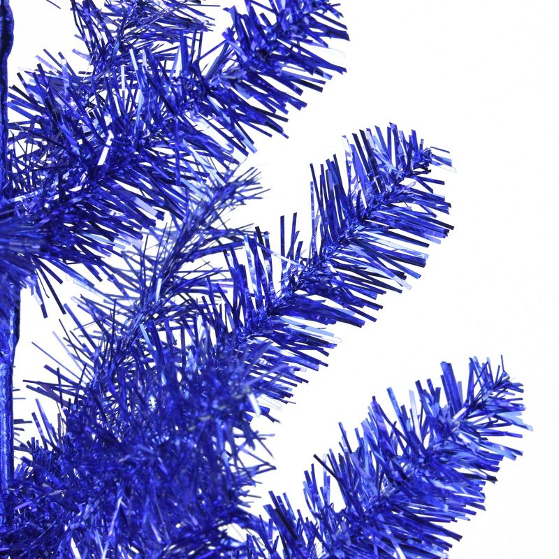 Northlight 3' Medium Blue Tinsel Twig Pine Artificial Christmas Tree - Unlit, 3 of 4