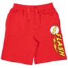 DC Comics Justice League The Flash Superman Batman French Terry 3 Pack Shorts Little Kid to Big Kid - 4 of 4