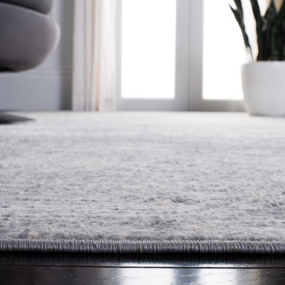 Elegant Brentwood 9' Square Grey/Ivory Abstract Area Rug