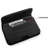 LUXMO Extra Large Horizontal Universal Nylon Pouch w/ Dual Card Slots - Black - 3 of 4