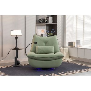 CENGHU 270� Swivel Glider Recliner Chair, Power Recliner Rocking Chair, USB Port Charge for Single Sofa Chair with Atmosphere Lamp for Living Room - 1 of 4