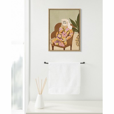 Be the Change Abstract Canvas Print with Natural Frame