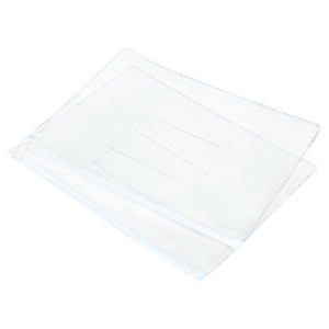 Unique Bargains A5 Size PVC Waterproof Home Office Travel Zip Envelope File Bags 10 Pcs - 1 of 3