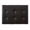 Kumasinova Bonded Leather Storage Ottoman, Square Tapered Hardwood Legs, Hidden Slide-Out Drawer, Versatile Ottoman Bench & Coffee Table - 4 of 4