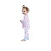 Sleep On It Infant Girls Long Sleeve Super Soft Snuggle Jersey Zip-Up Coverall Pajama with Matching Blankey Buddy - 4 of 4